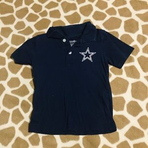 Dallas cowboys button up polo shirt
